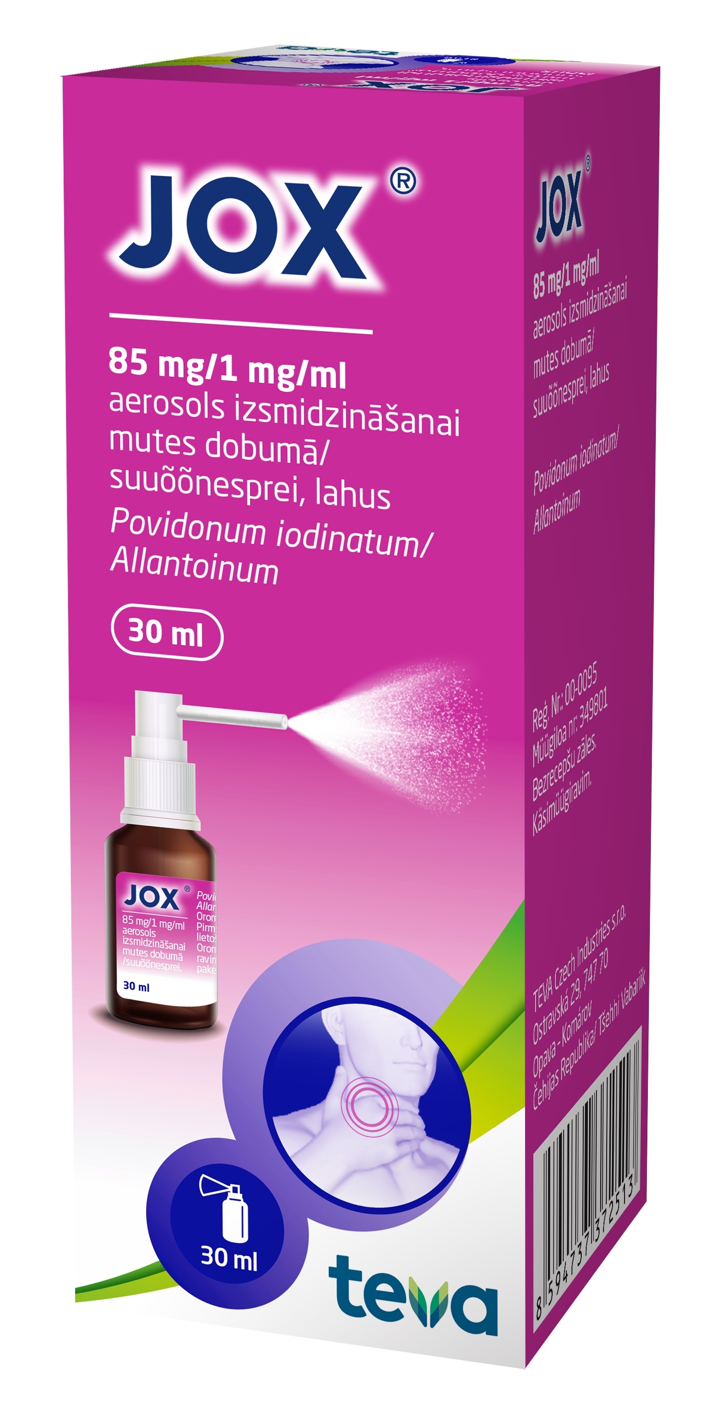 Jox Suuõõnesprei 8.5%+0.1% 30ml